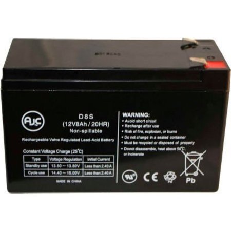 BATTERY CLERK AJC® CSB GP1272F2, GP 1272 12V 8Ah UPS Battery GP1272F2-CSB-12V-8Ah-UPS